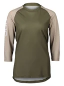 Koszulki sportowe damskie - POC Koszulka kolarska "Pure" w kolorze khaki - miniaturka - grafika 1