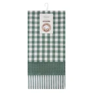 Ściereczki, gąbki, czyściki - Komplet 3 ścierek LUCY 50x70 zielone - miniaturka - grafika 1