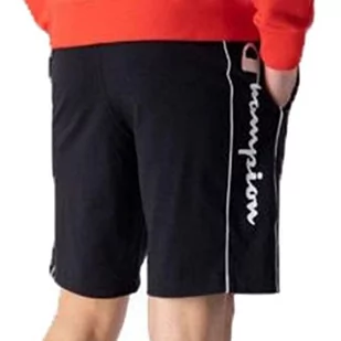 Champion Legacy Authentic Pants Athletic Jersey Combed Pionowe Logo Bermudy Spodenki Męskie, Nero, M - Spodenki męskie - miniaturka - grafika 1