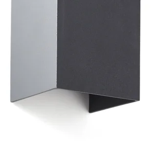 Brilliant Kinkiet zewnętrzny LED Hilly, wysokość 13,6 cm, ciemnoszary, metalowy - Lampy ogrodowe - miniaturka - grafika 1