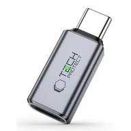 Adaptery i przejściówki - Adapter USB Typ-C - Lightning TECH-PROTECT UltraBoost Audio Szary - miniaturka - grafika 1