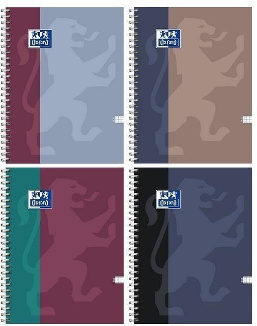 Oxford Kołozeszyt A4/100K kratka Touch 5szt OXFORD