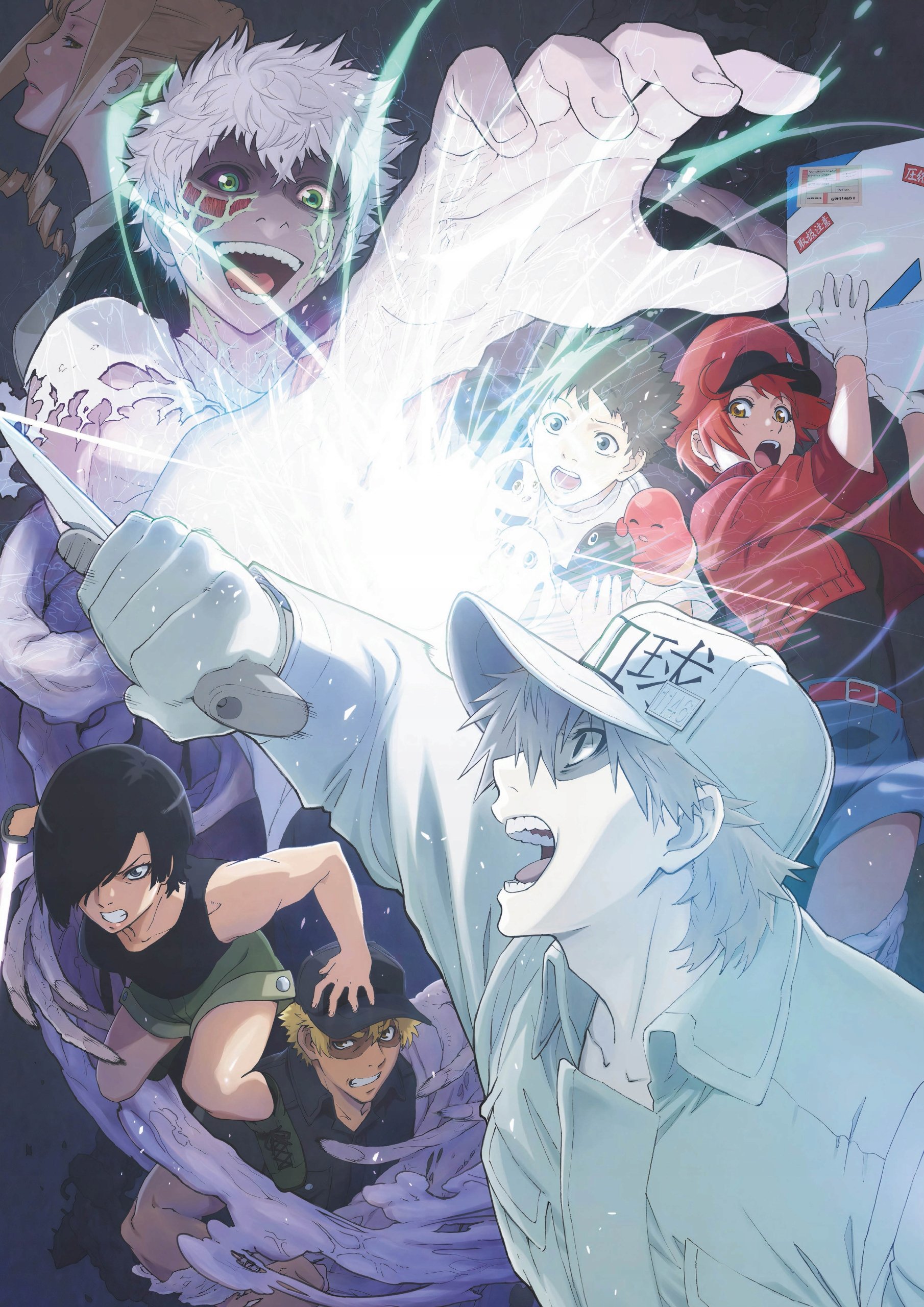 Plakat A3 anime manga Cells at work Hataraku saibo