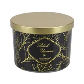 Świece - Świeca zapachowa Black Universe ze złotym nadrukiem 240 g - miniaturka - grafika 1