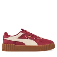 Sneakersy damskie - Sneakersy Puma Carina 3.0 Luxe SD 400725 01 Bordowy - miniaturka - grafika 1
