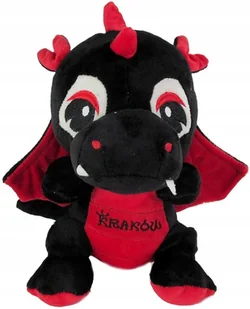 Maskotka Dinozaur smok Kraków czerwony - 25cm - Maskotki i pluszaki - miniaturka - grafika 1