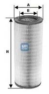 Filtry powietrza - Filtr powietrza UFI Filtry 27.397.00 - miniaturka - grafika 1