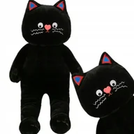 Maskotki i pluszaki - Maskotka Pluszak Przytulanka Zabawka Duży Słodki Czarny Kot Kotek Xl 60 Cm - miniaturka - grafika 1