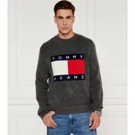 Swetry męskie - Tommy Jeans Sweter | Regular Fit | z dodatkiem wełny - miniaturka - grafika 1
