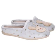 Kapcie damskie - Pantofle damskie Neles S50-16324 GRIS 40 - miniaturka - grafika 1