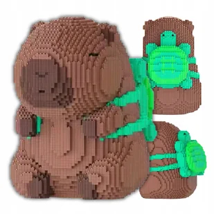 Zestaw Klocków Klocki Kapibara Z Żółwiem Żółw Do Zbudowania 2500 el. - Klocki Zestaw Klocków Klocki Kapibara Z Żółwiem Żółw Do Zbudowania 2500 el. - Klocki - miniaturka - grafika 1