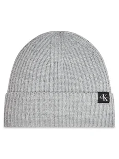 Calvin Klein Jeans Czapka Monogram IU0IU00440 Szary - Czapki dla dzieci - miniaturka - grafika 1