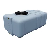 Beczki - Zbiornik plastikowy 100 l SG szary wym. 80 x 48 x 34 cm (gwint dolny 3/4 cala) - miniaturka - grafika 1