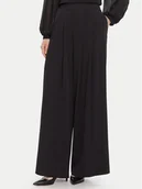 Spodnie damskie - Rinascimento Spodnie palazzo CFC0125495003 Czarny Wide Leg - miniaturka - grafika 1