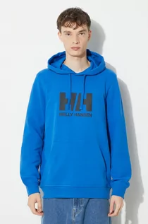 Bluzy męskie - Helly Hansen bluza bawełniana męska kolor szary gładka 34000 - grafika 1