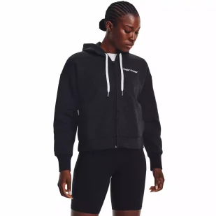 Bluza damska Under Armour Essential Script FZ - Bluzy sportowe damskie - miniaturka - grafika 1