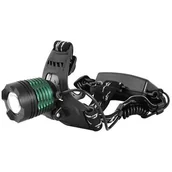 Latarki - LTC LTC Latarka czołowa LTC LL47 T6 ZOOM aluminiowa zestaw ładowarka sieciowa i samochodowa CZARNA - miniaturka - grafika 1