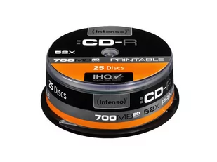 Intenso CDR 700MB Printable (25 Szpula 1801124 - Nośniki danych - miniaturka - grafika 1