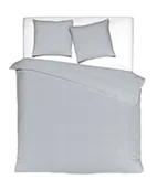 Pościel - Pościel Washed Cotton Uni light grey 220x200 cm + 2x70x80cm szary - miniaturka - grafika 1