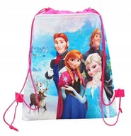Torby szkolne - WOREK do szkoły FROZEN na zmianę obuwie buty obuwie wf kapcie ELZA plecak - miniaturka - grafika 1