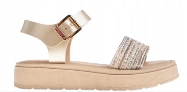 Paola Beżowe Sandały Damskie ze Sprzączką Casual 36 Jrm