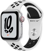 Smartwatch - Apple Watch Nike SE GPS + Cellular 44mm Biało-czarny - miniaturka - grafika 1