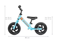 Rowerki biegowe - Rowerek biegowy 12' NICEkids BLUE ORANGE 2133 - miniaturka - grafika 1