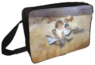 Torba na ramię Dziewczynki bawiące się na plaży Mary Cassatt - Torby szkolne - miniaturka - grafika 1
