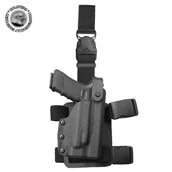 Kabury i pokrowce - kabura taktyczna do Glock 17 z oświetleniem TCT-SSS 2006 - miniaturka - grafika 1