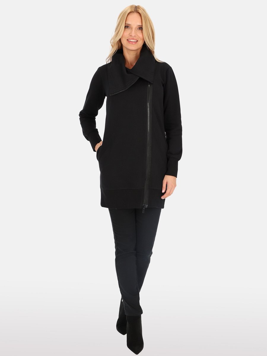 Przejściowa Dzianinowa Kurtka Damska na Suwak