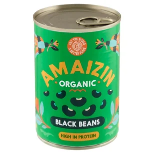 Amaizin Fasola czarna w zalewie BIO 400g - Amaizin - Kasza - miniaturka - grafika 1