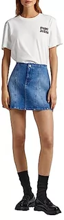 Spódnice - Pepe Jeans Damska spódnica Britney Noughties, Niebieski (denim), XL - grafika 1