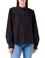 Bluzki damskie - YAS Damska bluzka Yaspari Ls Shirt S. Noos, czarny, M - miniaturka - grafika 1