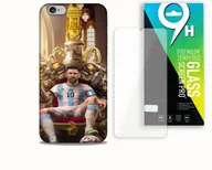 Etui i futerały do telefonów - ETUI CASE DO APPLE IPHONE 6 PLUS + SZKŁO HARTOWANE- LEO KRÓL FUTBOLU ARGENT - miniaturka - grafika 1