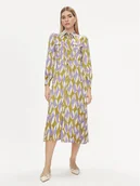 Sukienki - Liu Jo Sukienka koszulowa CA4360 TS555 Kolorowy Regular Fit - miniaturka - grafika 1