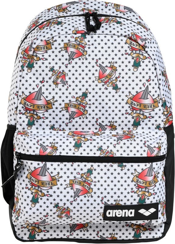 Arena Team 30 Allover Backpack, biały/kolorowy 2021 Plecaki i torby pływackie 002484132-TU