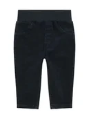 Spodenki dla niemowląt - Steiff Spodnie sztruksowe w kolorze czarnym - miniaturka - grafika 1