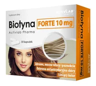 Włosy, skóra, paznokcie - ACTIVLAB PHARMA ACTIVLAB PHARMA Biotyna Forte 10 mg 30 caps - miniaturka - grafika 1