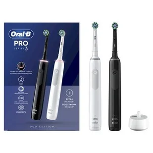 Oral-B Pro 3 Ca Duo Czarna & Biała - Szczoteczki elektryczne - miniaturka - grafika 1