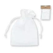 Opakowania i torebki na prezenty - Woreczki jutowe białe 6 szt. - miniaturka - grafika 1