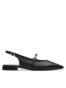 Sandały damskie - Clarks Sandały Sensa15 Shine 26181314 Czarny - miniaturka - grafika 1