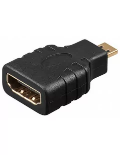 Wentronic HDMI-adapter, 19 poli GHDMI gniazdo A na wtyk HDMI D (Micro) 68842-GB - Złącza, przejściówki, adaptery - miniaturka - grafika 2