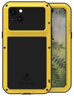 Etui i futerały do telefonów - LOVE MEI Etui pancerne + szkło Powerful do iPhone 15 Plus, żółte - miniaturka - grafika 1