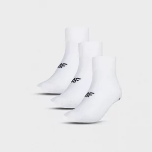 Męskie skarpetki niskie (3-pack) 4F 4FWMM00USOCM278 - białe - Skarpetki męskie - miniaturka - grafika 1