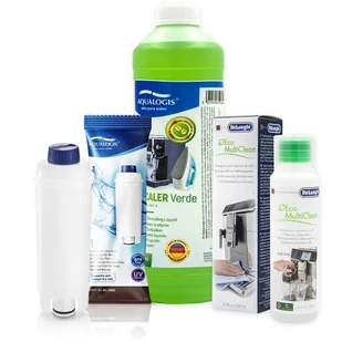 Zestaw Delonghi Aqualogis AL-S002, Płyn DELONGHI SER3013 250ml, Verde 750ml - Akcesoria i części do ekspresów do kawy - miniaturka - grafika 1