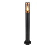 Lampy ogrodowe - Globo 31588BC - Lampa zewnętrzna BOSTON 1xE27/23W/230V IP44 80 cm czarny/miedź - miniaturka - grafika 1