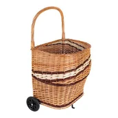 Akcesoria kominkowe - NORDflam Kosz wiklinowy na kółkach Basket - miniaturka - grafika 1