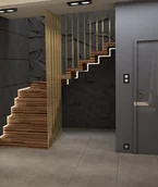 Elewacje - 120x60 cm VT - PB05 (B15 czarny) KRYSZTAŁ - panel dekor 3D beton architektoniczny LOSOWY - miniaturka - grafika 1