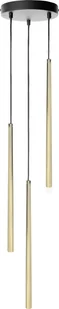 Lampa wisząca Orno TABUNG 3P, lampa wisząca, G9 max.6W, złota - Lampy sufitowe - miniaturka - grafika 1