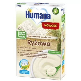 Humana 100% Organic Kaszka bezmleczna ryżowa po 4 m-cu - Kaszki dla dzieci - miniaturka - grafika 1